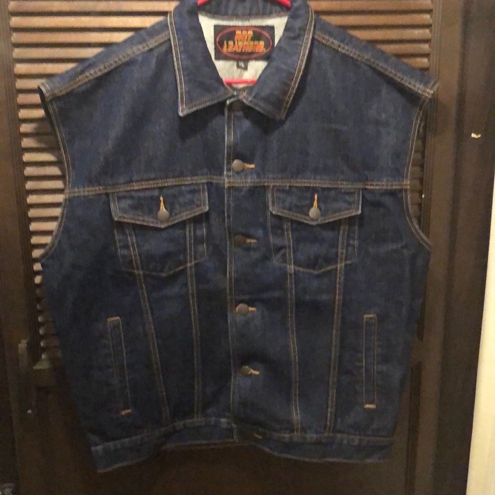 Hot Leathers denim Vest XL